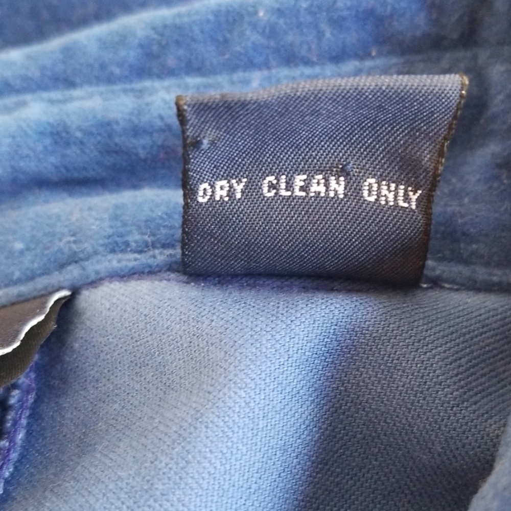 Gap Blue Velour Long Sleeve Button Down Shirt - Picture 6 of 6